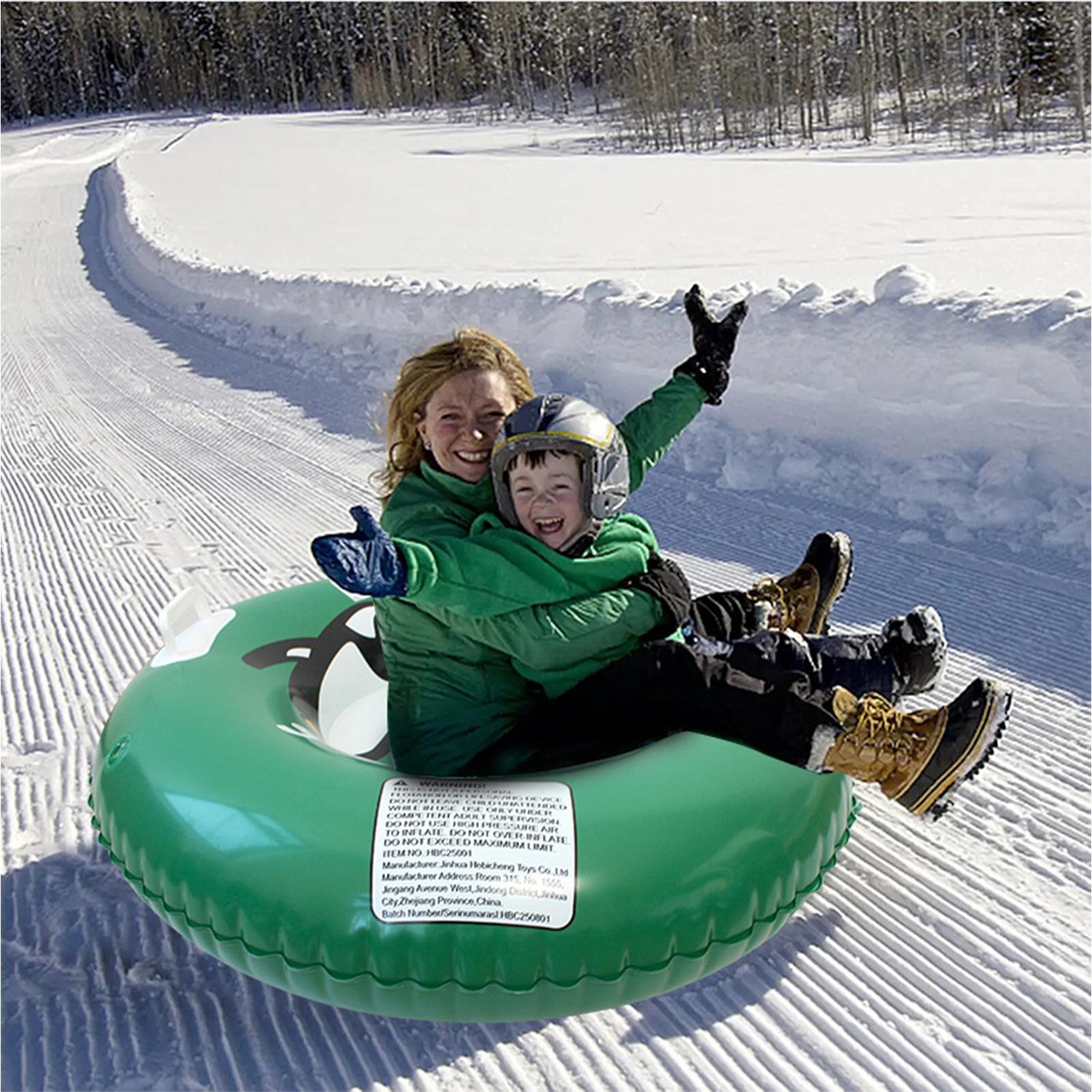 Heavy Equipment Youtube For Kids - Inflatable Snow Tube, Thickened Heavy-Duty Sled