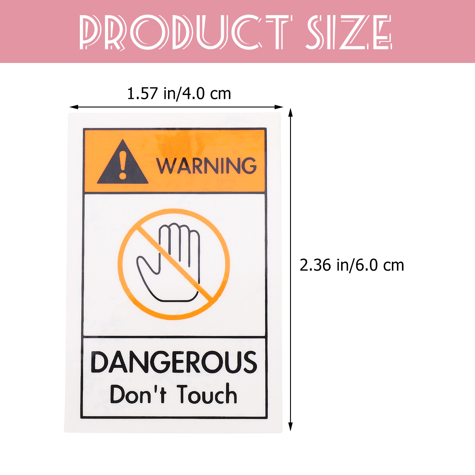 2Pcs Safety Warning Sticker Do - Heavy Equipment Sign recension och pris