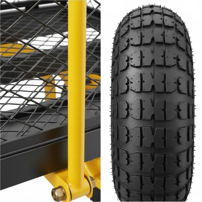 Steel Garden Cart 900 Lbs For  - Heavy Equipment Working recension och pris