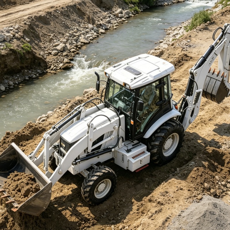 Loader Backhoe Industrial Grad - Heavy Equipment Working recension och pris