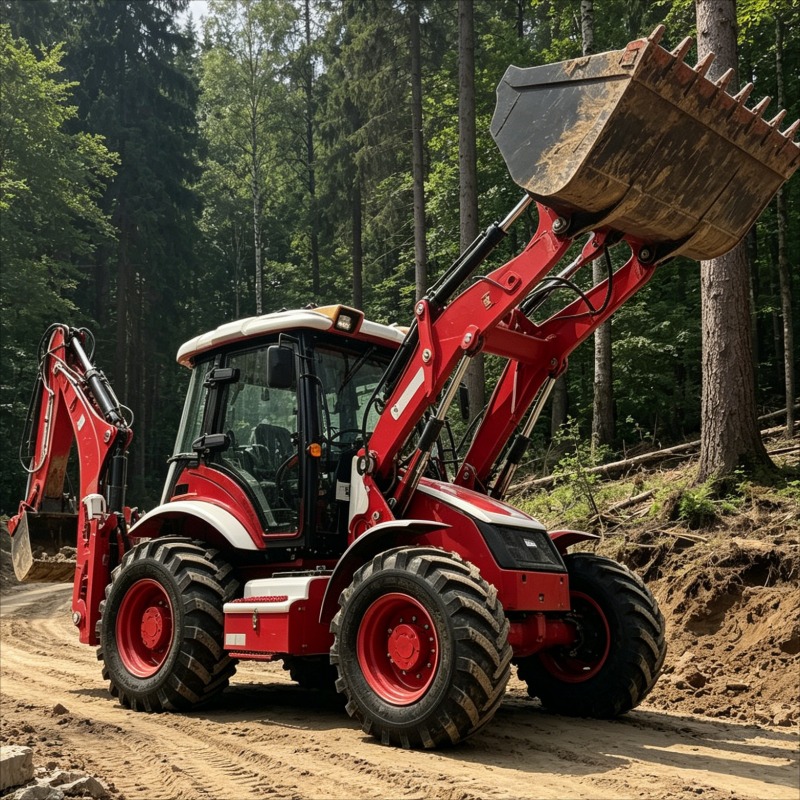 Loader Backhoe Industrial Grad - Heavy Equipment Working recension och pris