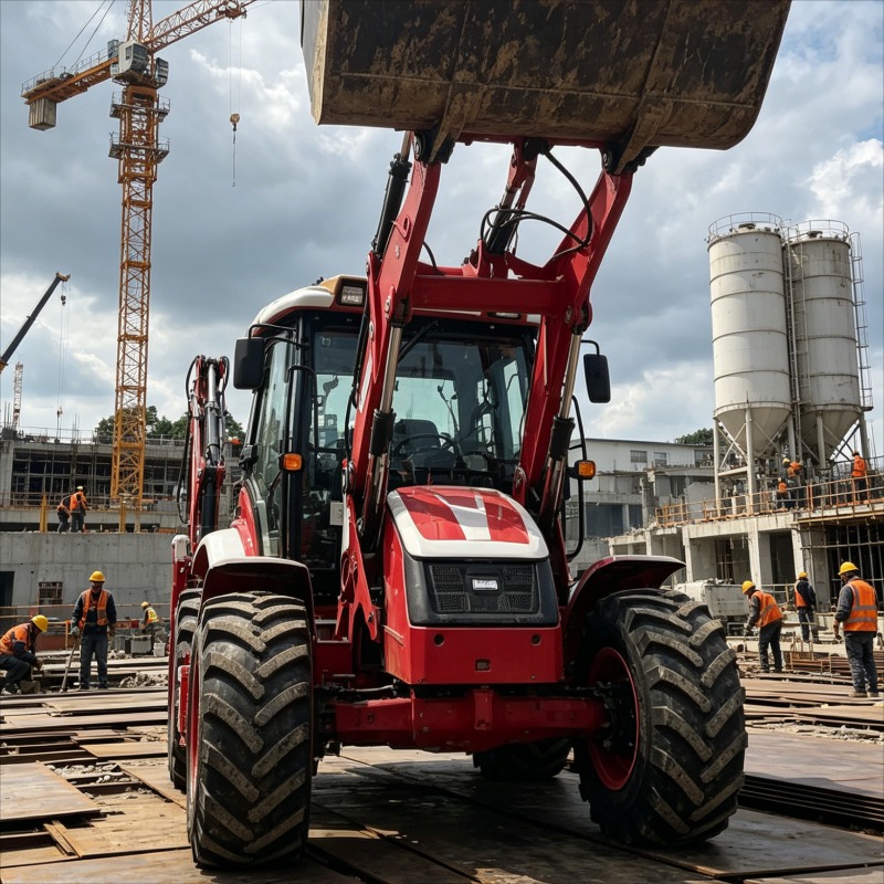 Loader Backhoe Industrial Grad - Heavy Equipment Working recension och pris