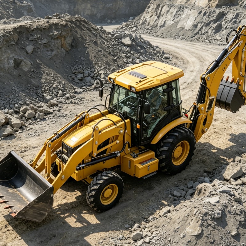 Loader Backhoe Industrial Grad - Heavy Equipment Working recension och pris