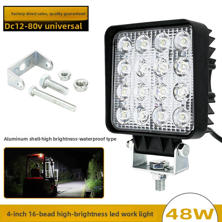48W 16LED 4 Inch 12V 24V LED W - Heavy Equipment Working recension och pris