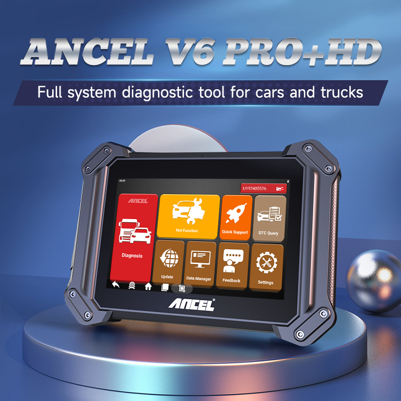 ANCEL V6 Pro+HD Heavy Duty Tru - Heavy Equipment Diagnostic Software recension och pris