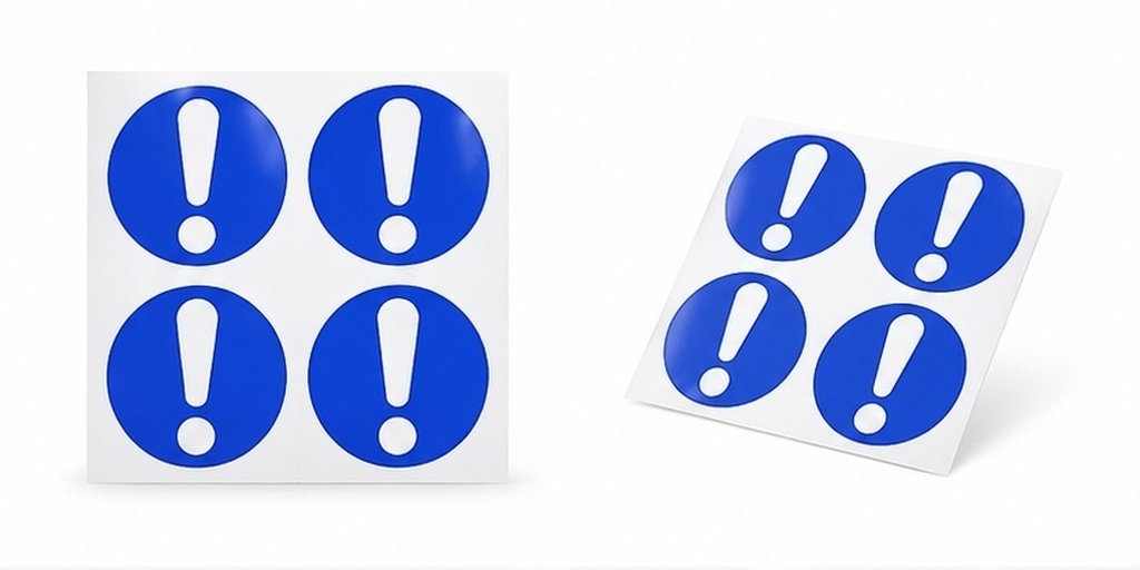 4Pcs PVC Warning Stickers Heav - Heavy Equipment Sign recension och pris