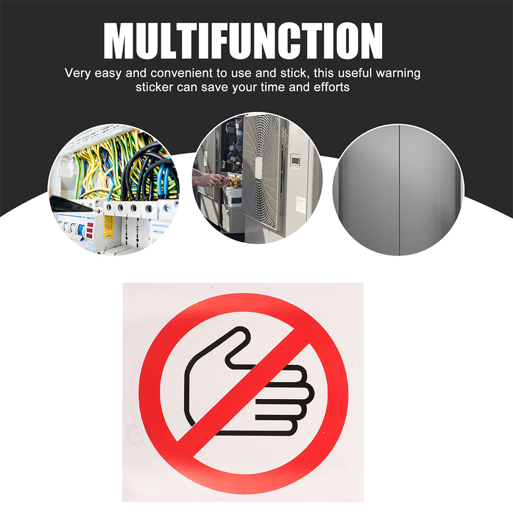 10Pcs Do Not Touch Label Stick - Heavy Equipment Sign recension och pris