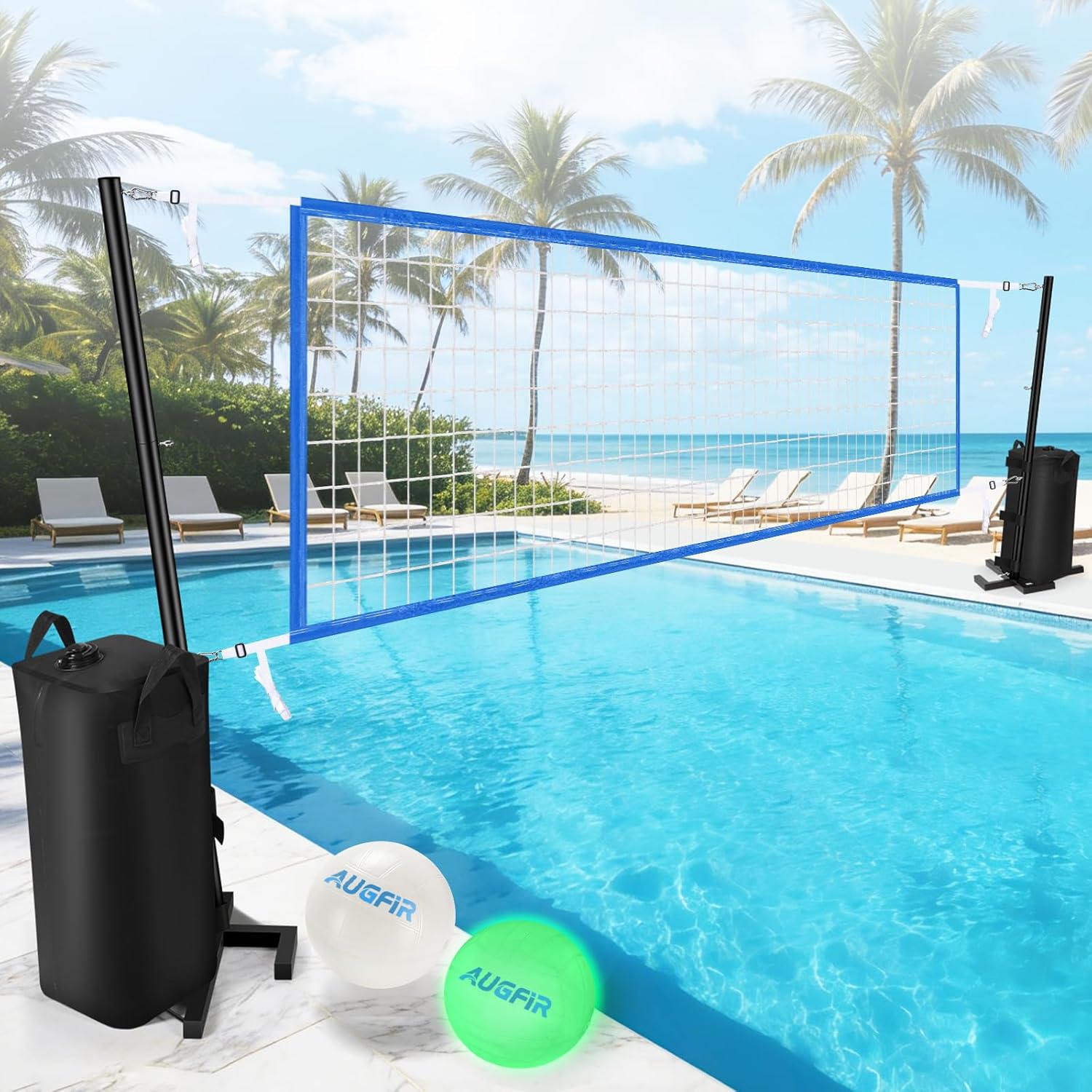Heavy Duty Pool Volleyball Net - Heavy Equipment Game recension och pris