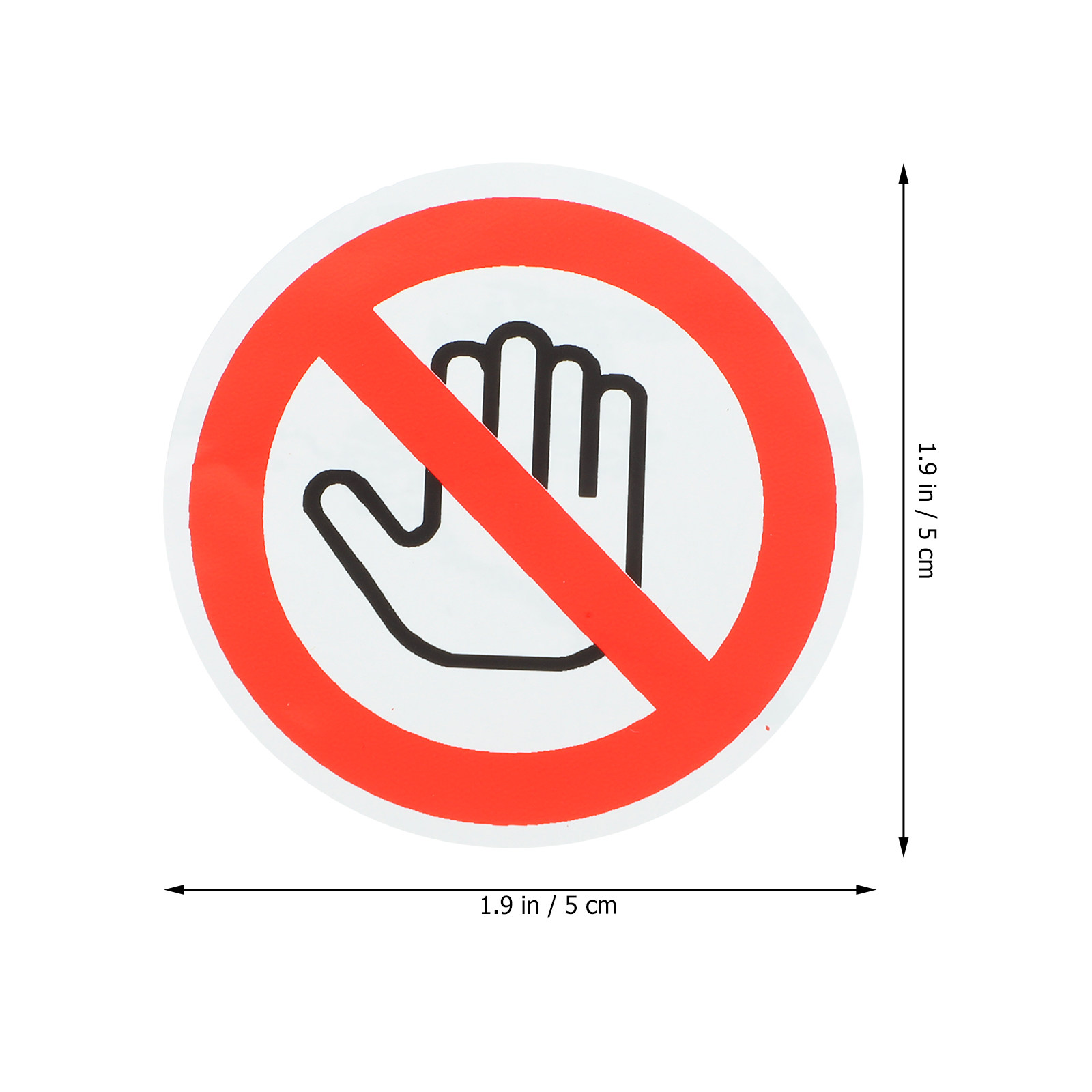 10Pcs Do Not Touch Vinyl Warni - Heavy Equipment Sign recension och pris