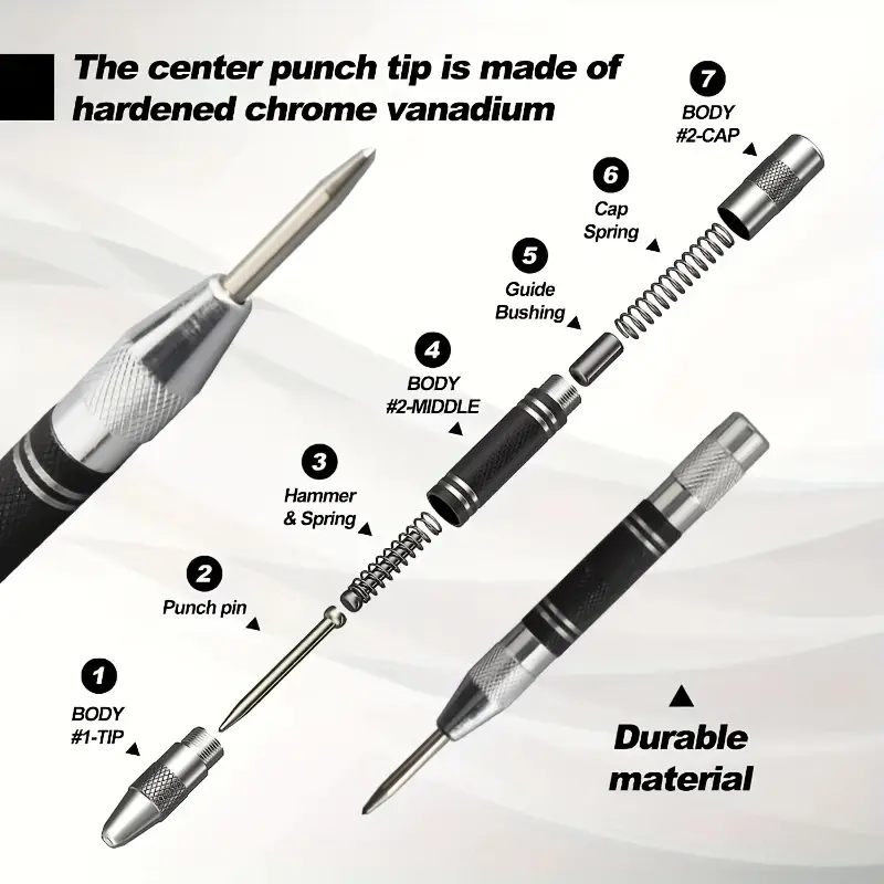 Auto Center Puncher Hole Marke - Heavy Equipment Sign recension och pris